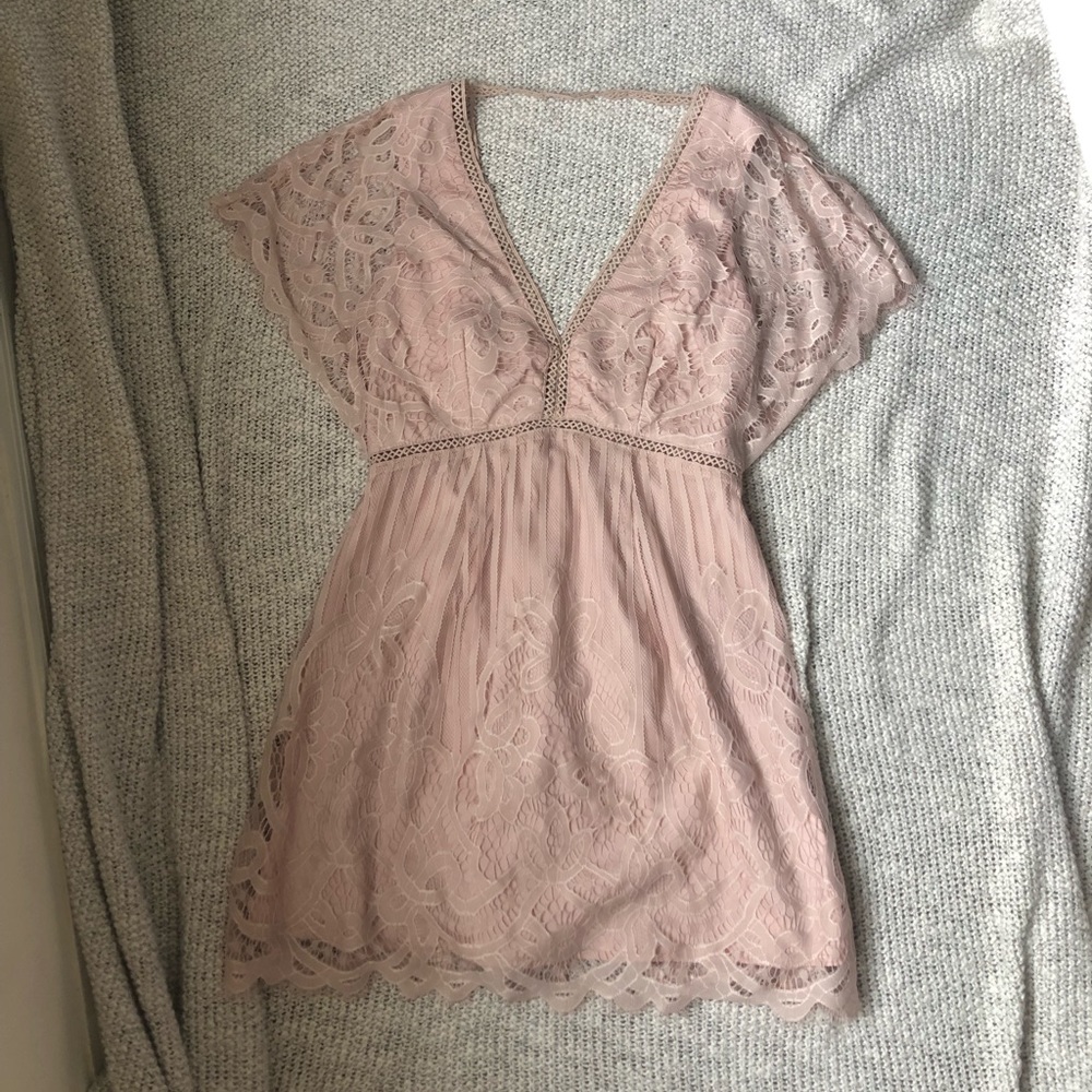 Blush Lace Dress